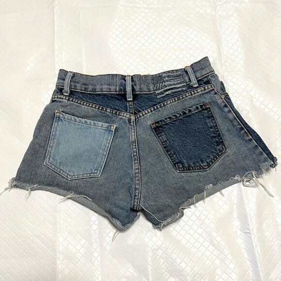 Revice Matchmaker Shorts Patchwork Denim Distressed Cutoffs Festival Size 26 - Picture 3 of 13